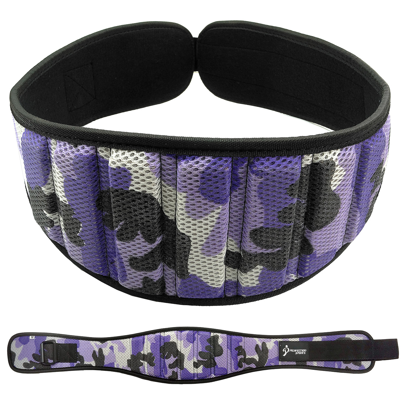 Weight Lifting belt Purple Camo