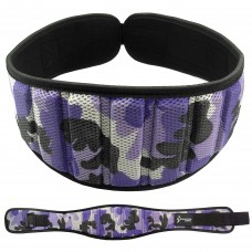 Weight Lifting belt Purple Camo