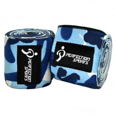 Knee Wraps Blue Camo